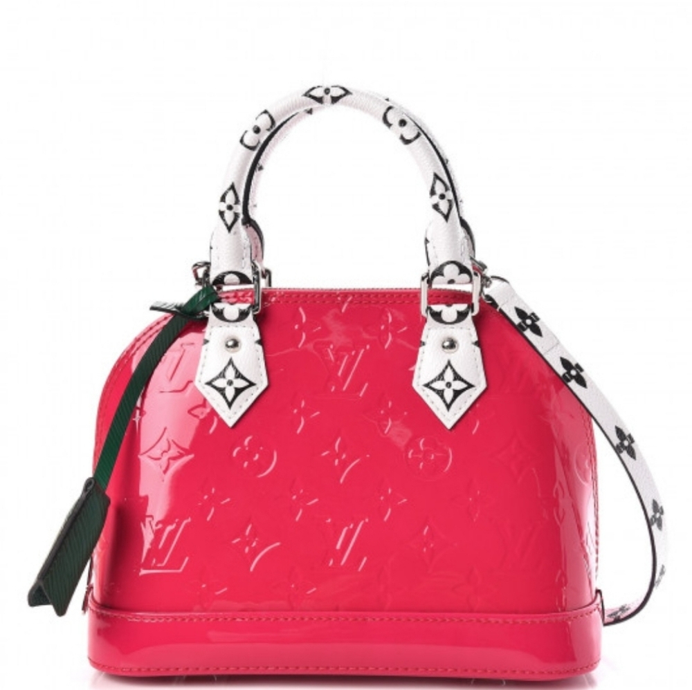 ❌SOLD❌ Louis Vuitton Alma BB Limited Edition Vernis w/ Black on White Monogram